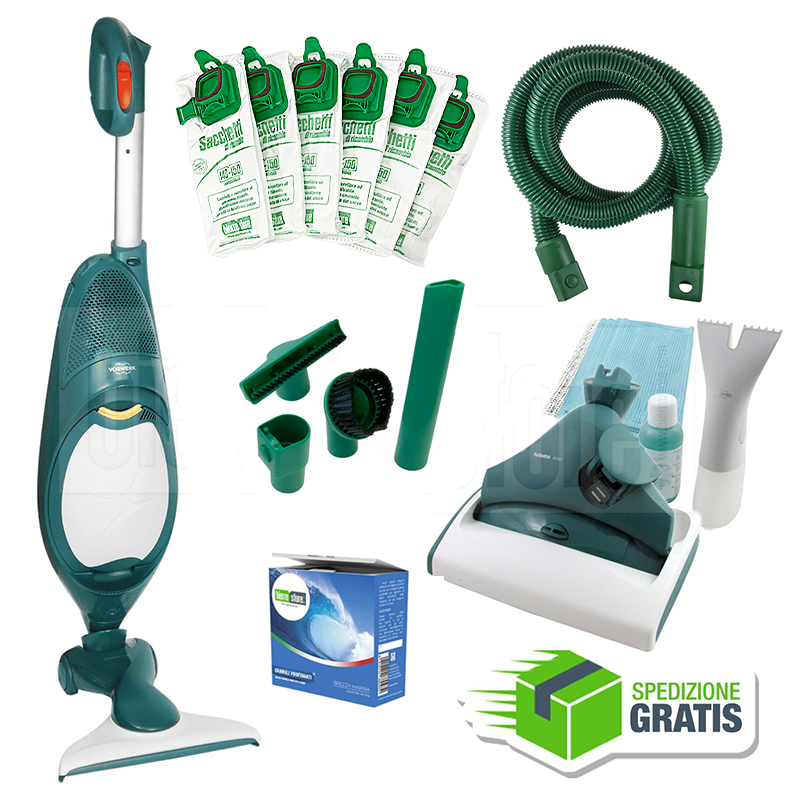 vorwerk vorwerk folletto vk 140 rigenerato + kit accessori e kit pulilava - foto 1