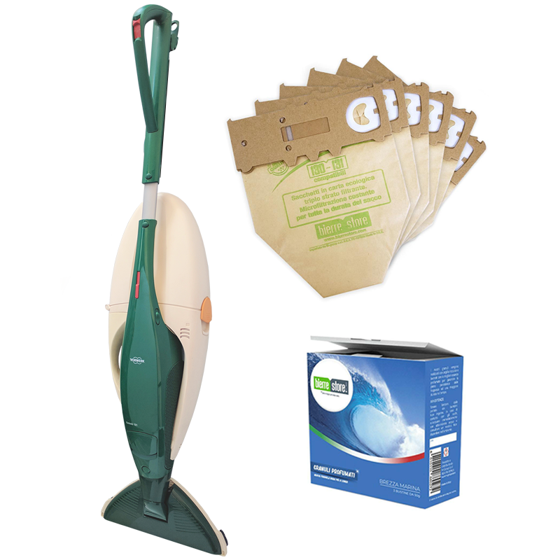 vorwerk vorwerk folletto vk131 rigenerato + 6 sacchetti e granuli profumati - foto 1