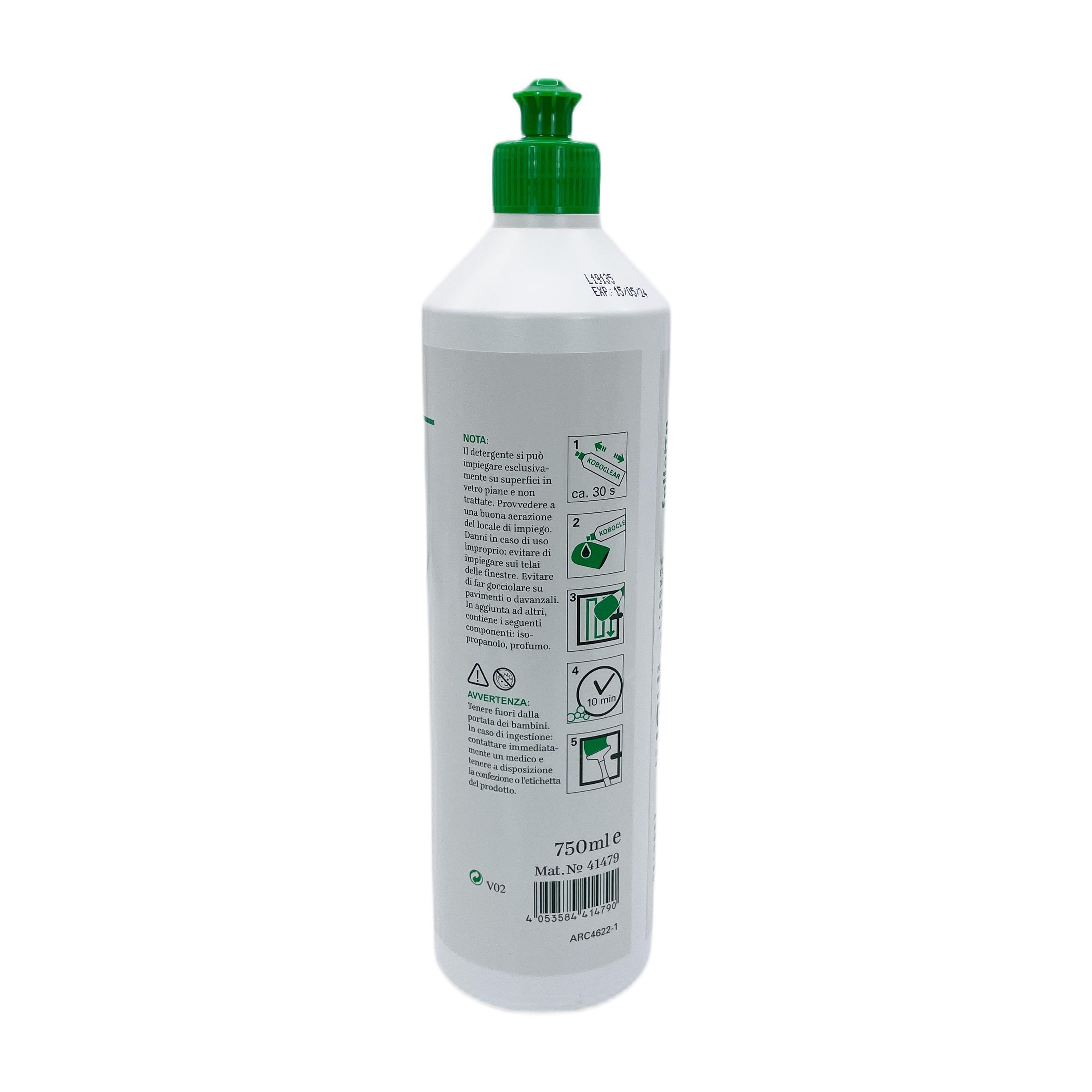 vorwerk koboclear detergente per vetri folletto 750ml originale vorwerk - foto 2 vorwerk koboclear detergente per vetri folletto 750ml originale vorwerk - foto 2